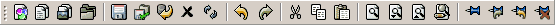 Text document edition toolbar