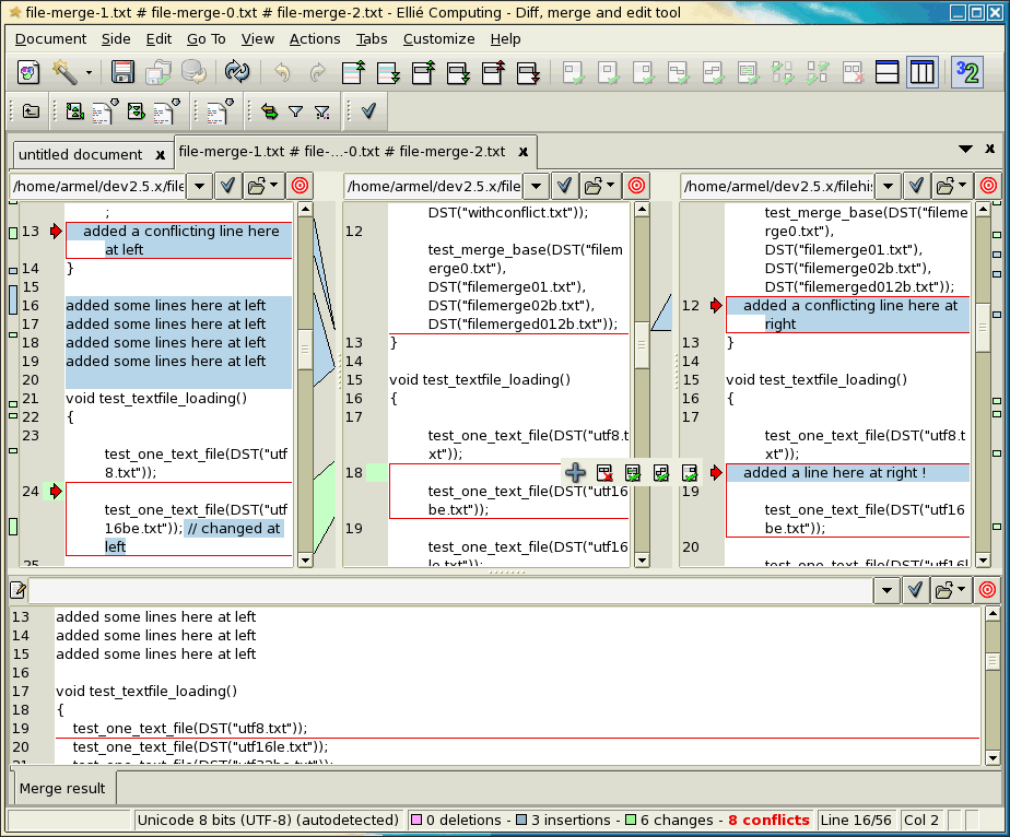 ECMerge Pro (Solaris) 2.5 full ECMerge Pro (Solaris) full screenshot